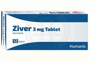 ZIVER 3 mg tablet (12 adet) kutu görseli