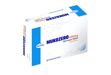 MUKOZERO 600 mg 20 efervesan tablet kutu görseli