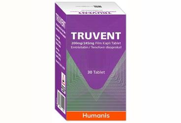 TRUVENT 200 mg / 245 mg film kaplı tablet (30 tablet) kutu görseli