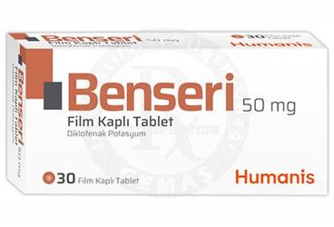 BENSERI 50 mg film kaplı tablet (30 tablet) kutu görseli
