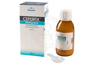 CEFDIFIX 250 mg/5 ml oral SUSPANSYON için toz (125 CC şişe) kutu görseli