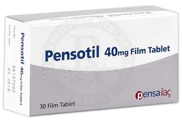 PENSOTIL 40 mg 30 film tablet kutu görseli