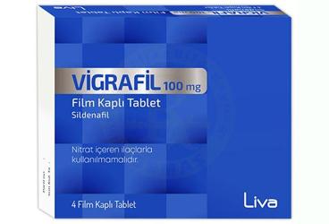 VIGRAFIL 100 mg film kaplı tablet (4 tablet) kutu görseli
