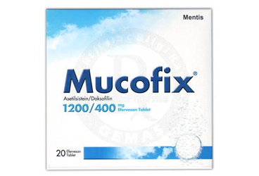 MUCOFIX 1200/400 mg 20 efervesan tablet { Neutec Inhaler } kutu görseli