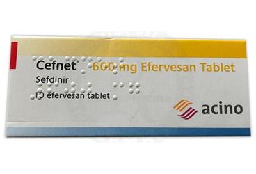 CEFNET 600 mg 10 efervesan tablet { Neutec Inhaler } kutu görseli