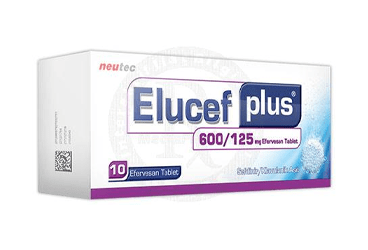 ELUCEF PLUS 600/125 mg 10 efervesan tablet kutu görseli