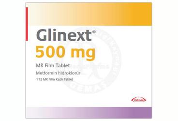 GLINEXT 500 mg 112 mr film tablet { Neutec Inhaler } kutu görseli