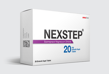 NEXSTEP 20 mg 28 enterik kaplı tablet { Neutec Inhaler } kutu görseli