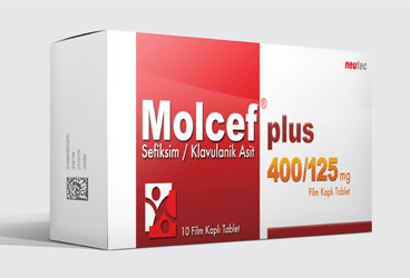 MOLCEF PLUS 400/125 mg 10 film kaplı tablet { Neutec Inhaler } kutu görseli