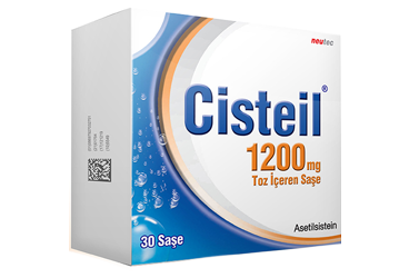 CISTEIL 1200 mg 30 efervesan granül içeren saşe { Neutec Inhaler } kutu görseli