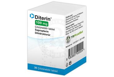 DITERIN 100 mg çözünebilir 30 tablet kutu görseli