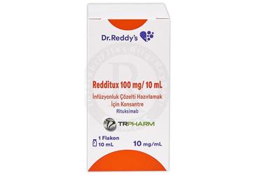 REDDITUX 100 mg/10 ml infüzyon COZELTESI hazırlamak için konsantre çözelti kutu görseli
