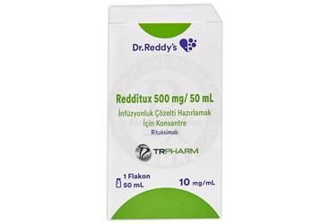 REDDITUX 500 mg/50 ml infüzyon COZELTESI hazırlamak için konsantre çözelti kutu görseli