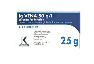 IG VENA 2.5 G/50 ml IV INFÜZYON için ÇÖZELTI kutu görseli