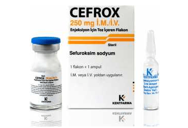 CEFROX 250 mg IM/IV enjeksiyon için toz içeren flakon kutu görseli