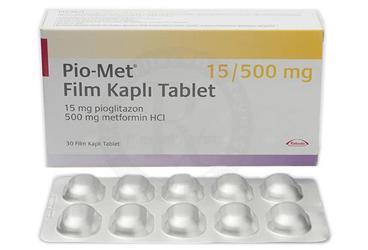 PIO-MET 15/500 mg 30 film tablet { Neutec Toplam Kalite } kutu görseli