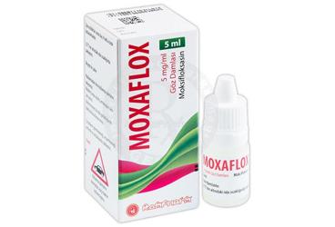 MOXAFLOX 5mg/ml göz damlası kutu görseli