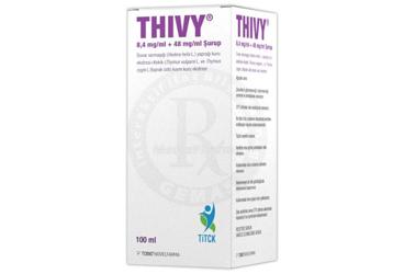 THIVY 8.4 mg/ml + 48 mg/ml şurup 100 ml kutu görseli
