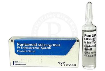 FENTANEST 500 mcg/10ml enjeksiyonluk çözelti (1 ampül) kutu görseli