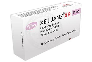 XELJANZ XR 11 mg uzatılmış salımlı film kaplı tablet(28 tablet) kutu görseli
