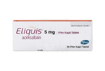 ELIQUIS 5 mg 60 film kaplı tablet { 8681308096166 } kutu görseli