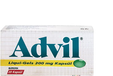 ADVIL LIQUIGEL 200 mg 20 kapsül kutu görseli