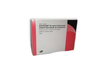 EQUAGAM 50 mg/ml infüzyonluk çözelti hazırlamak için konsantre kutu görseli