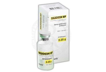 TAZOCIN EF 2.25 G IV infüzyon liyofilize toz içeren flakon kutu görseli