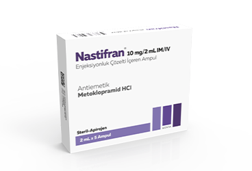 NASTIFRAN 10 mg/2 ml IM/IV enj. çöz. içeren ampül { Menta-Pharma } kutu görseli