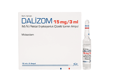 DALIZOM 15 mg/3 ml IM/IV/REKTAL enjeksiyonluk/infüzyonluk çözelti kutu görseli
