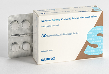 SANELOC 50 mg değiştirilmiş salımlı film kaplı tablet(30 tablet) kutu görseli