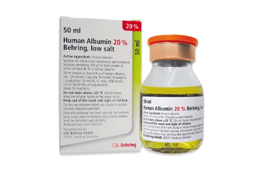 HUMAN ALBUMIN %20 BAXTER FLEXBUMIN 100 ml IV infüzyon için çözelti içeren torba (1 adet) kutu görseli