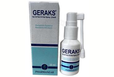 GERAKS %0.12+%0.15 oral sprey çözelti (30 ml) kutu görseli
