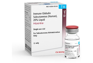 HIZENTRA 2 G/10 ml S.C. UYGULAMA için enjeksiyonluk çözelti (1 flakon) kutu görseli