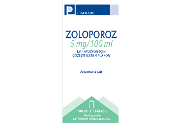 ZOLOPOROZ 5 mg/100 ml IV infüzyon için çözelti içeren 1 flakon kutu görseli