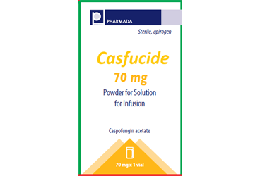 CASFUCIDE 50 mg I.V. infüzyonluk çözelti hazırlamak için liyofilize toz (1 flakon) kutu görseli