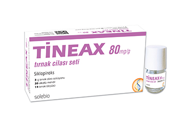 TINEAX tırnak cilası SETI %8 kutu görseli