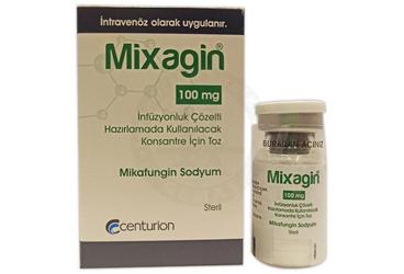MIXAGIN 100 mg infüzyonluk çözelti hazırlamada kullanılacak konsantre için toz (1 flakon) kutu görseli