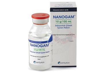NANOGAM 10G/100 ml infüzyonluk çözelti içeren flakon (1 flakon) kutu görseli