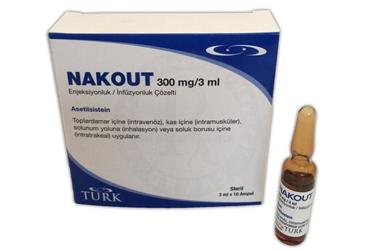 NAKOUT 300 mg/ 3 ml enjeksiyonluk/infüzyonluk çözelti kutu görseli
