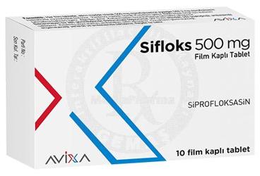 SIFLOKS 500 mg 10 film kaplı tablet { Avixa İlaç } kutu görseli