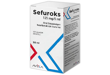 SEFUROKS 125 mg 100 ml süspansiyon { Avixa İlaç } kutu görseli