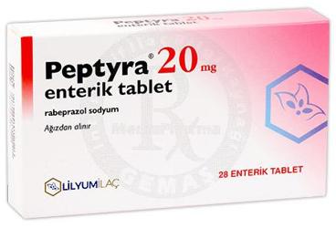 PEPTYRA 20 mg enterik tablet (28 tablet) kutu görseli
