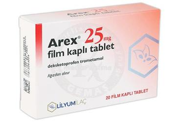 AREX 25 mg film kaplı tablet (20 tablet) kutu görseli
