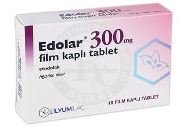 EDOLAR 300 mg film kaplı tablet kutu görseli