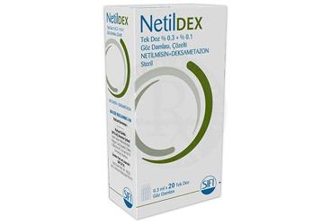NETILDEX tek doz %0.3+%0.1 göz damlası. çözelti (0.3 ml x 20 adet) kutu görseli