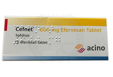 CEFNET 600 mg 10 efervesan tablet { Acino } kutu görseli