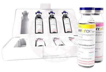HYMNOX 25 mcg/ml + 100 mcg/ml enjeksiyonluk çözelti için toz ve çözücü (başlangıç) kutu görseli
