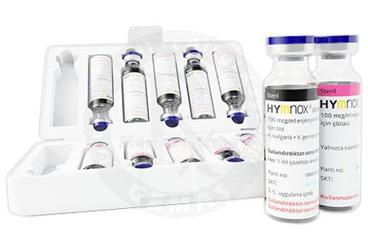 HYMNOX 100 mcg/ml enjeksiyonluk çözelti için toz ve çözücü (devam) VESPULA kutu görseli