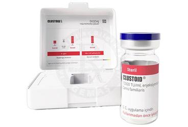 CLUSTOID 10000 TU/ml enjeksiyonluk süspansiyon (CANIS) (1 flakon) kutu görseli